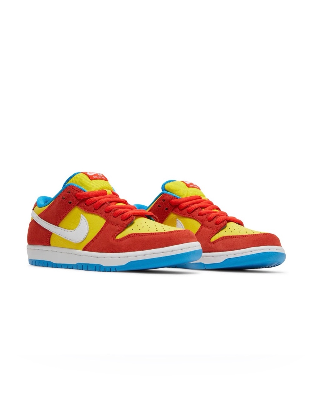 Nike Kids Low-Top Sneakers in Red, Yellow & Blue
